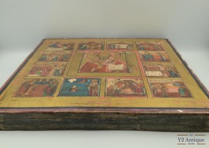 Ікона Святий Миколай Чудотворець. Писана по золоту.